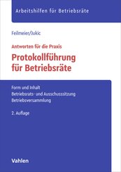 Protokollf&uuml;hrung f&uuml;r Betriebsr&auml;te