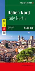 freytag & berndt Stra&szlig;enkarte Italien Nord 1:500.000
