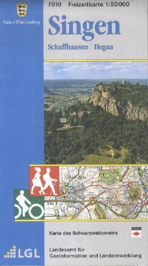 Topographische Freizeitkarte Baden-Württemberg Singen