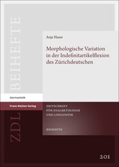 Morphologische Variation in der Indefinitartikelflexion des Z&uuml;richdeutschen