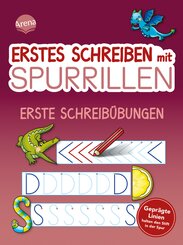 Erstes Schreiben mit Spurrillen. Erste Schreib&uuml;bungen