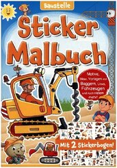 Sticker Malbuch: Baustelle