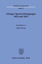 Erlanger Sportrechtstagungen 2024 und 2025