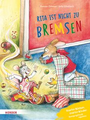Konrad K&auml;nguru und Rita Rennmaus. Rita ist nicht zu bremsen