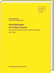 Schreibkalender der Fr&uuml;hen Neuzeit