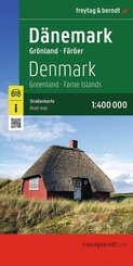freytag & berndt Stra&szlig;enkarte D&auml;nemark, Gr&ouml;nland - F&auml;r&ouml;er 1:400.000