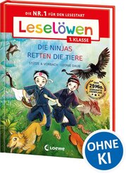 Lesel&ouml;wen 1. Klasse - Die Ninjas retten die Tiere (Gro&szlig;buchstabenausgabe)