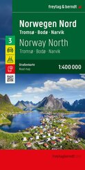 freytag & berndt Stra&szlig;enkarte Norwegen Nord, Troms&oslash; - Bod&oslash; - Narvik 1:400.000