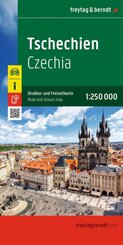 freytag & berndt Stra&szlig;enkarte Tschechien 1:250.000