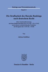 Die Strafbarkeit des Hawala-Bankings nach deutschem Recht