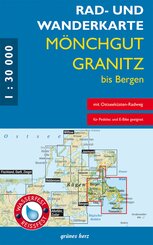 Rad- und Wanderkarte M&ouml;nchgut, Granitz, bis Bergen