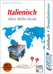 ASSiMiL Italienisch ohne M&uuml;he heute -  MP3-Sprachkurs mit USB-Stick - Niveau A1-B2