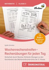 Wochenrechenstreifen - Rechen&uuml;bungen f&uuml;r jeden Tag