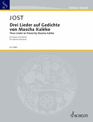 Drei Lieder auf Gedichte von Mascha Kal&eacute;ko