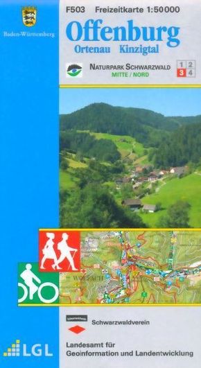Topographische Freizeitkarte Baden-Württemberg Offenburg