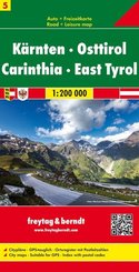 Freytag & Berndt Autokarte Kärnten - Osttirol; Carinthia - East Tyrol; Carinzia - Tirolo Orientale; Carinthie - Tirolo O