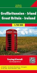 Großbritannien - Irland, Autokarte 1:700.000. Grande Bretagne, Irlande; Gran Bretana, Irlanda. Great Britain, Ireland; G