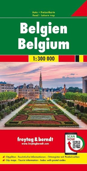 Freytag & Berndt Auto + Freizeitkarte Belgien. Belgique / Belgie
