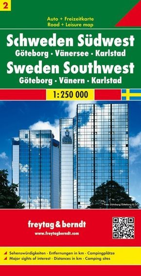 Freytag & Berndt Autokarte Schweden Südwest. Västra Svealand. Zweden Zuidwest