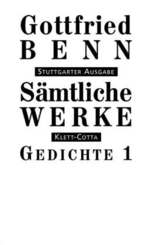 Sämtliche Werke - Stuttgarter Ausgabe. Bd. 1 - Gedichte 1 (Sämtliche Werke - Stuttgarter Ausgabe, Bd. 1) - Tl.1