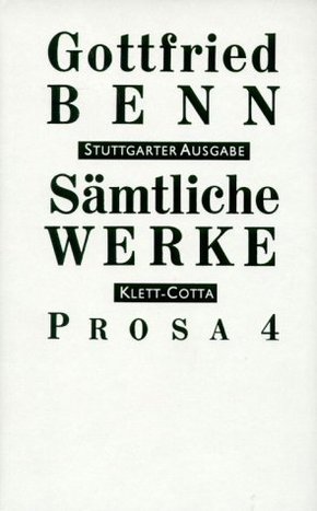 Sämtliche Werke - Stuttgarter Ausgabe. Bd. 6 - Prosa 4 (Sämtliche Werke - Stuttgarter Ausgabe, Bd. 6) - Tl.4