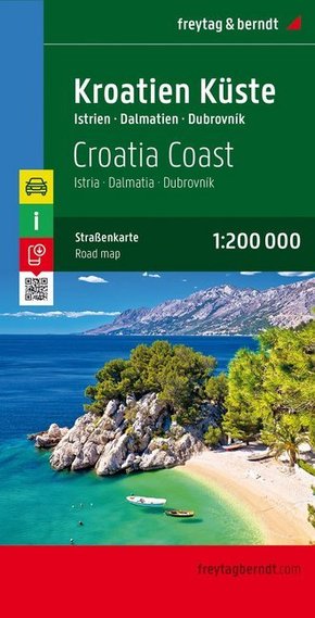 Freytag & Berndt Autokarte Kroatien, Küste