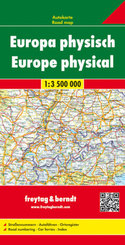 Europa physisch, Autokarte 1:3,5 Mio.. Europa, fisico. Europe fysiek