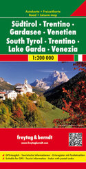Freytag & Berndt Autokarte Südtirol - Trentino - Gardasee - Venetien 1:200.000; South Tyrol, Trentino, Lake Garda, Venez