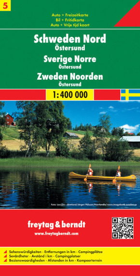 Freytag & Berndt Autokarte Schweden Nord. Sverige Norre. Zweden Noorden