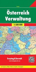 Österreich Verwaltungskarte; Austria, Administration