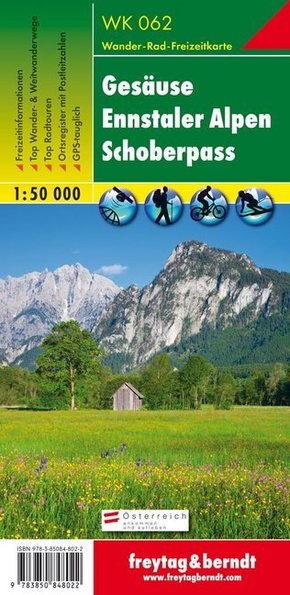 Freytag & Berndt Wander-, Rad- und Freizeitkarte Gesäuse, Ennstaler Alpen, Schoberpass