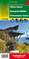 Wölzer Tauern - Naturpark Sölktäler - Rottenmanner Tauern, Wanderkarte 1:50.000, WK 203