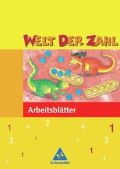 Welt der Zahl, Ausgabe Grundschule Hessen, Rheinland-Pfalz und Saarland, Neubearbeitung: 1. Schuljahr, Arbeitsblätter