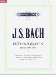 Sechs Sonaten für Flöte und Klavier: Sonaten h-Moll BWV 1030, Es-Dur BWV1031, A-Dur BWV 1032, Flöte und Klavier