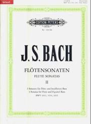 Sechs Sonaten für Flöte und Klavier: Sonaten BWV 1033 C-Dur, BWV 1034 e-Moll, 1035 E-Dur, Flöte und Klavier
