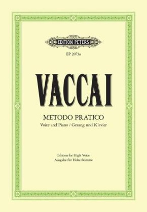 Metodo pratico di Canto italiano, Gesang und Klavier, hohe Stimme