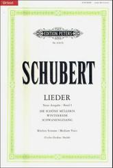 Lieder (Fischer-Dieskau / Budde), mittlere Stimme: Schöne Müllerin D 795, Winterreise D 911, Schwanengesang D 957, m