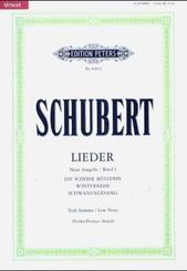 Lieder (Fischer-Dieskau / Budde), tiefe Stimme: Schöne Müllerin D 795, Winterreise D 911, Schwanengesang D 957, t