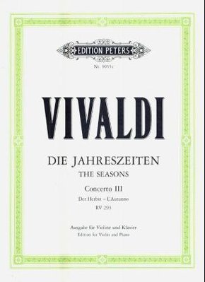 Konzerte für Violine und Streichorchester, Die Jahreszeiten, op.8, Klavierauszug: Der Herbst, F RV 293