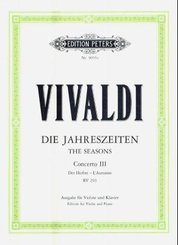 Konzerte für Violine und Streichorchester, Die Jahreszeiten, op.8, Klavierauszug: Der Herbst, F RV 293