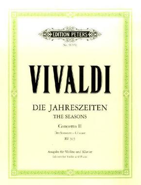 Konzerte für Violine und Streichorchester, Die Jahreszeiten, op.8, Klavierauszug: Der Sommer, g RV 315