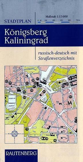 Stadtplan Königsberg / Kaliningrad 