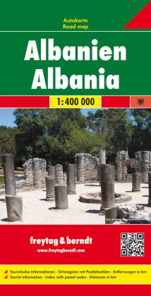 Freytag & Berndt Autokarte Albanien 1:400.000. Shqiperia. Albanie. Albania