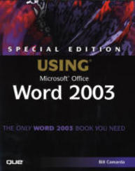 Special Edition Using Microsoft Office Word 2003, w. CD-ROM
