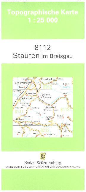 Topographische Karte Baden-Württemberg Staufen im Breisgau