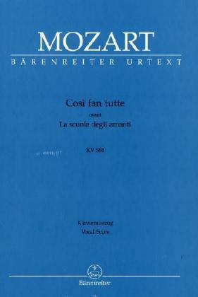 Cosi fan tutte KV 588, Klavierauszug