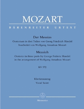 Der Messias KV 572 (Mozart/Händel), Klavierauszug