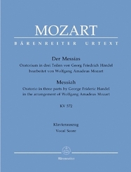 Der Messias KV 572 (Mozart/Händel), Klavierauszug