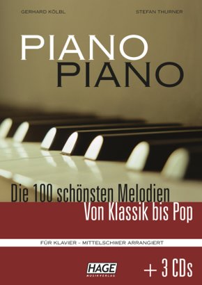 Piano Piano Mittelschwer + 3 CDs - Bd.1