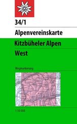 Alpenvereinskarte Kitzbüheler Alpen West